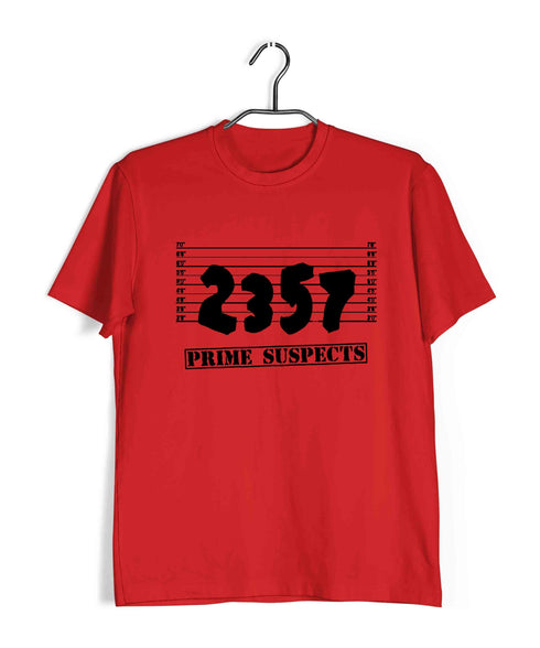 Mathematics Prime Suspects Nerd Wordplay Casual Graphic Printed T-Shirt for Men